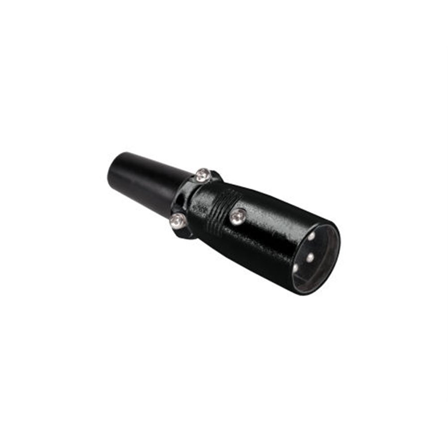 Konektor XLR (Canon) zástrč. čier. kov.