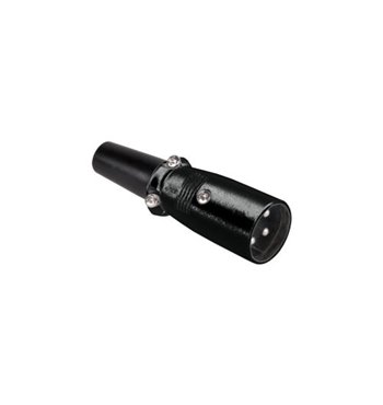 Konektor XLR (Canon) zástrč. čier. kov.