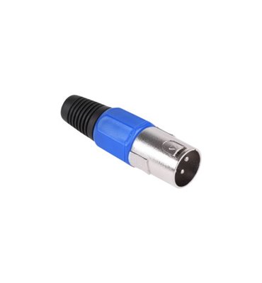 Konektor XLR (Canon) zástrč. modrý