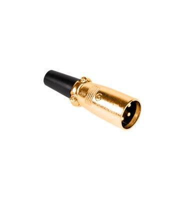 Konektor XLR (Canon) zástrč. pozlatený