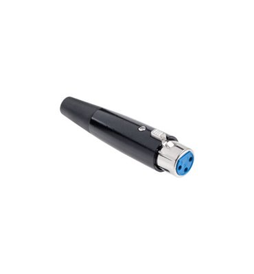 Konektor XLR (Canon) zásuv. čier. kov.
