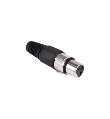 Konektor XLR (Canon) zásuv. čierny