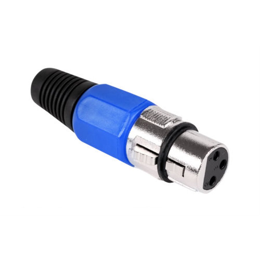 Konektor XLR (Canon) zásuv. modrý