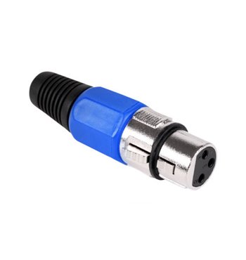 Konektor XLR (Canon) zásuv. modrý