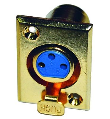Konektor XLR (Canon) zásuv. pozl. panel