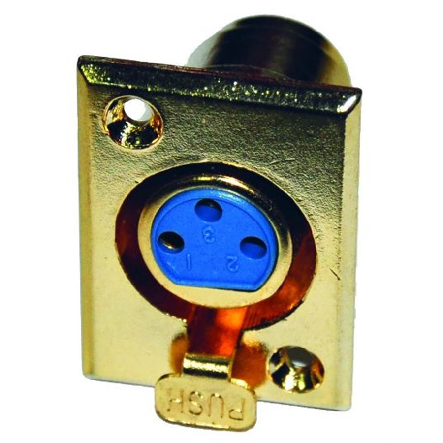 Konektor XLR (Canon) zásuv. pozl. panel