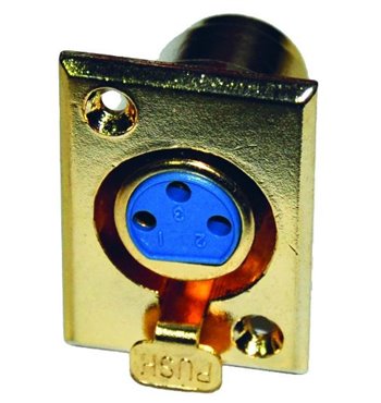 Konektor XLR (Canon) zásuv. pozl. panel