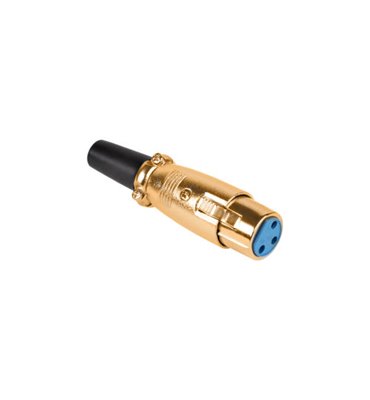 Konektor XLR (Canon) zásuv. pozlátený