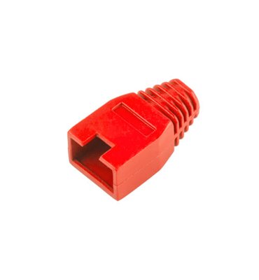Kryt na konektor 8P8C (RJ45)červeny(100ks)