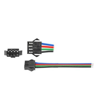LED konektor s kábl. pre RGB pásy - zdierka