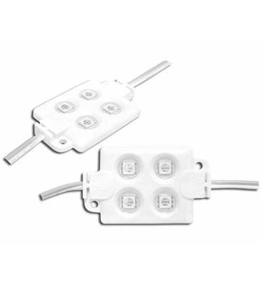 LED modul SMD 5050 x4 červený