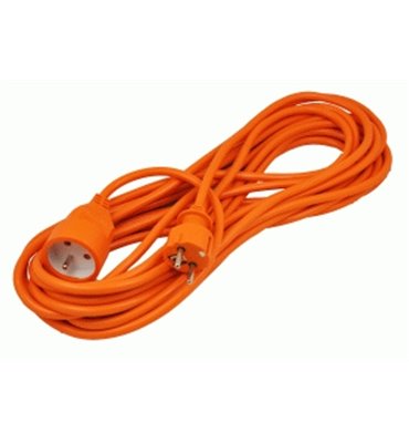 Predlžovacia zásuvka oranžová (3x1,5mm) 10m