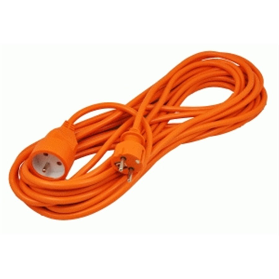 Predlžovacia zásuvka oranžová (3x1,5mm) 10m
