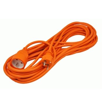 Predlžovacia zásuvka oranžová (3x1,5mm) 10m
