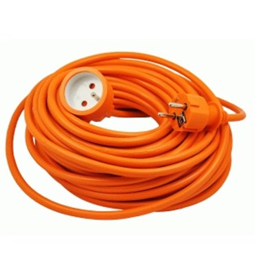 Predlžovacia zásuvka oranžová (3x1,5mm) 20m