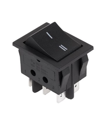 Prepínač kolískový SW-IRS-2 6pin 250V čierny