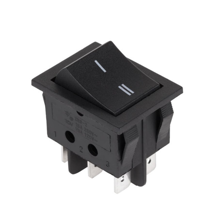 Prepínač kolískový SW-IRS-2 6pin 250V čierny