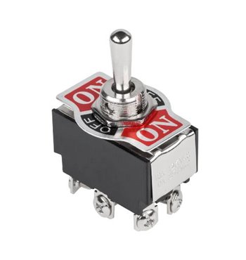 Prepínač páčkový KN3(B)-223 6pin vrátny
