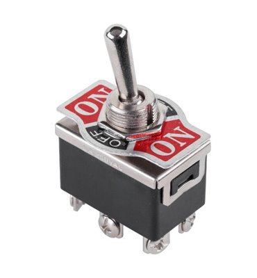 Prepínač páčkový KN3(C)-203 veľký 6pin