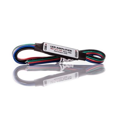 Priebežný zosilňovač pre RGB LED pásy 12A
