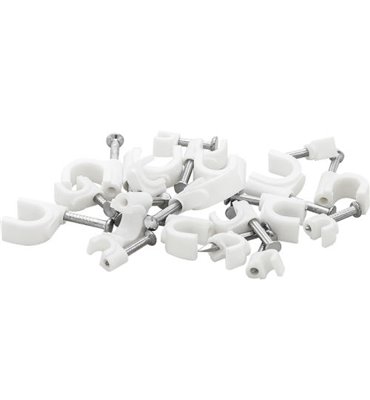 Prichytka kábla 4mm biela (100ks)