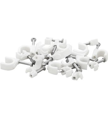 Prichytka kábla 4mm biela (100ks)