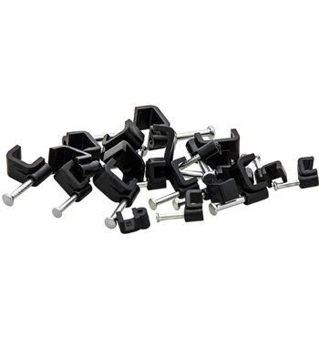 Prichytka kábla 8/5mm plochá čierna (100ks)