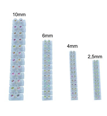 Prístrojová svorkovnica 6mm (12ks)