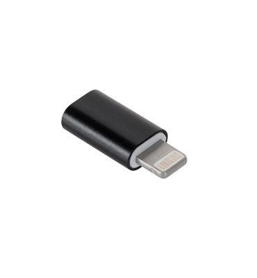 Redukcia micro USB - Apple Lightning čierna