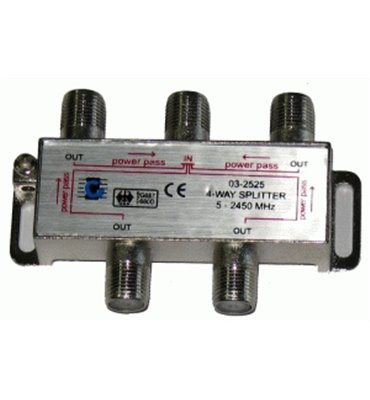 Rozbočovač F vstup - 4x výst. 5-2400MHz