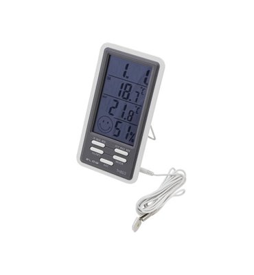 Teplomer panelový LCD s vlhkomerom TH803