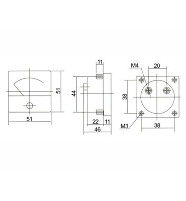 VOLTMETER - analogovy 15V