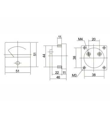 VOLTMETER - analogovy 20V