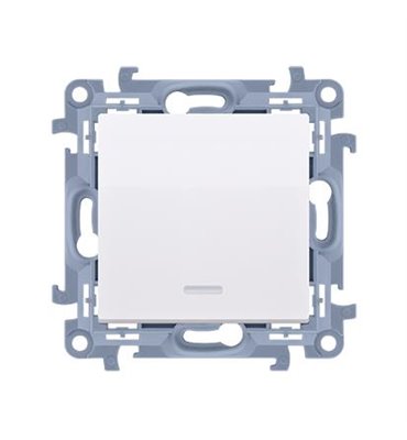 Vypínač Simon 10 č.1 LED podsv. modul biely