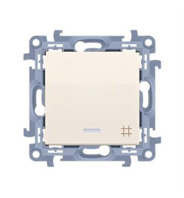 Vypínač Simon 10 č.7 LED podsv. modul béžový