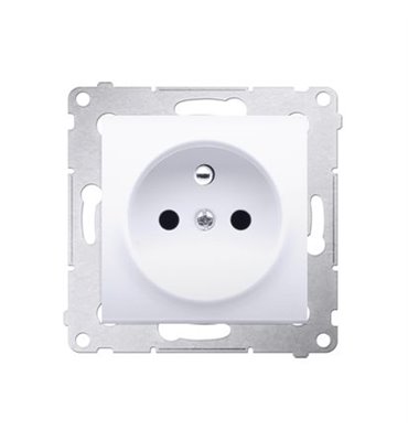 Zásuvka 250 V Simon 54 premium s clonkami modul biela