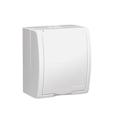 Zásuvka IP54 250 V Simon Aquarius jednonásobná biela