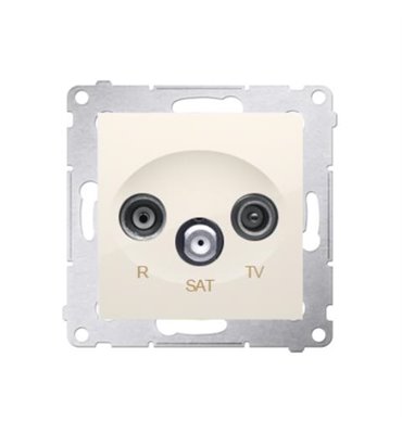 Zásuvka RTV-SAT Simon 54 premium koncová modul béžová