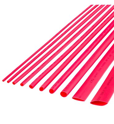 Zmršťovacie bužírky 3,0mm červené 1m (10ks)