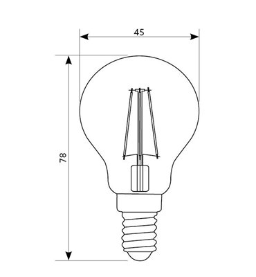 Žiarovka LED 4W, E14,...