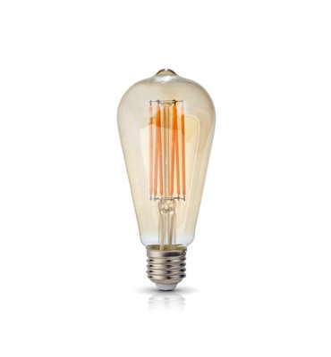 Žiarovka LED 7W, E27, 3000K, 230V retro LED filament