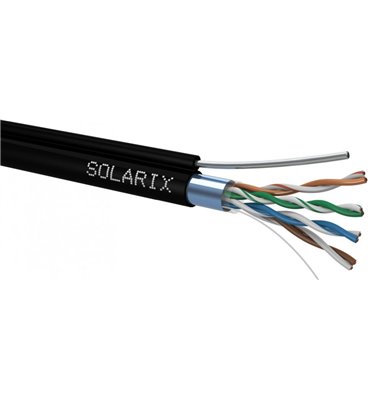 Kábel dátový Solarix FTP CAT.5E samonosný (305m) / cievka