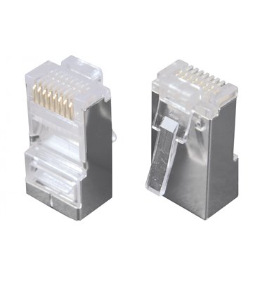 Konektor RJ45 8P8C CAT5E STP tienený, drôt