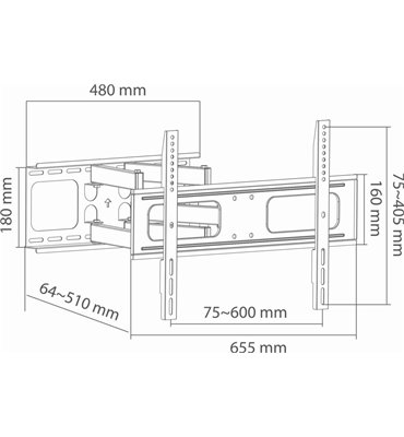 Držiak LCD TV 37 - 80"...