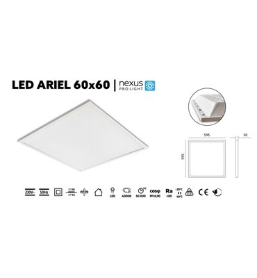 LED panel ARIEL 40W 4000K...