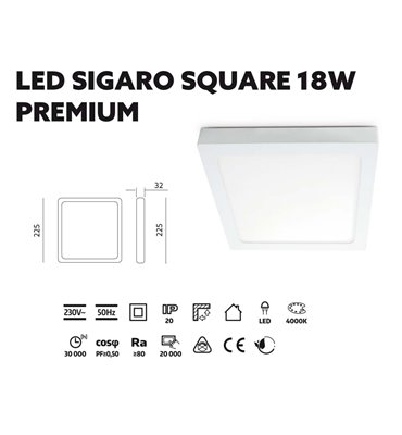 LED svietidlo SIGARO SQUARE...