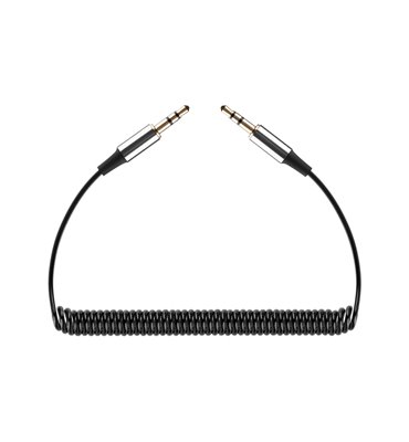 Kábel Jack 3,5mm - Jack 3,5mm 1m špirála REBEL