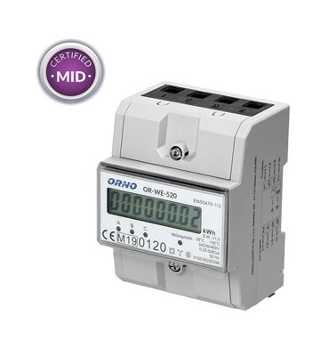 Elektromer 3-fázový LCD...