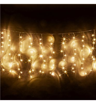 Svetelný záves 5m (330LED) teplý biely, IP44, spojovateľný