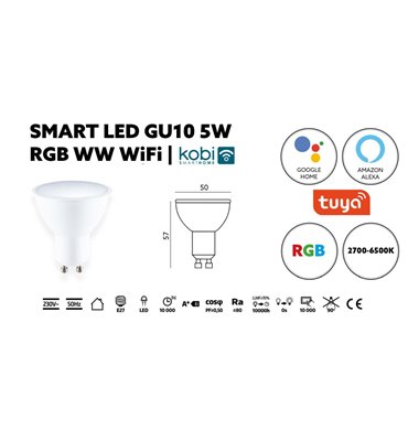 SMART LED ŽIAROVKA 5W GU10...